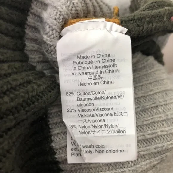 Madewell Womens Small Patch Pocket Pullover Sweater in Walton Stripe Long Sleeve - Picture 7 of 7